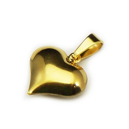 Picture of Heart Pendant Stainless Steel Gold Plating