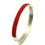 Picture of Red Crystal Bangle Cuff Stainless Steel High Quality