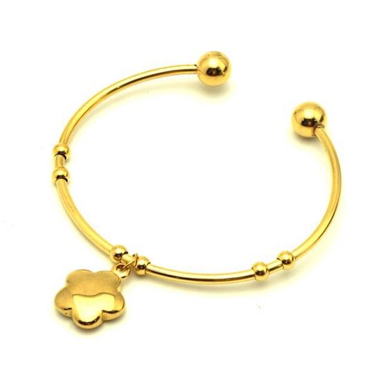Picture of Charm Flower Bangle Stainless Steel 