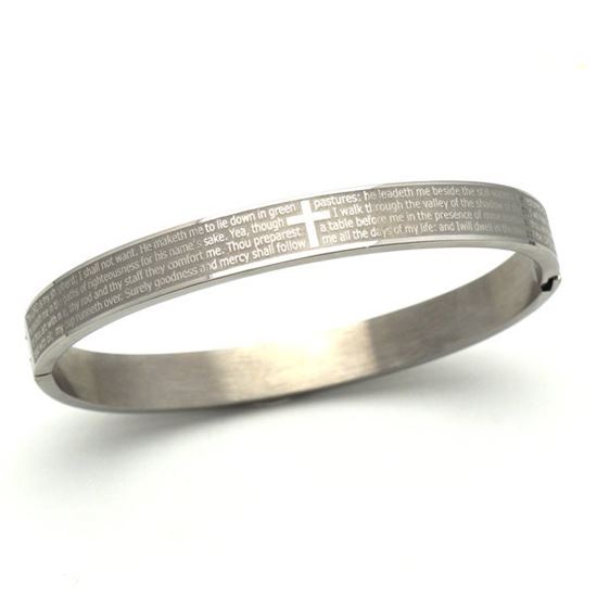 Picture of Religious Bangle  Stainless Steel  High Polished