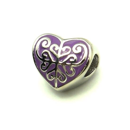 Picture of Heart Pendant Stainless Steel Enamel 