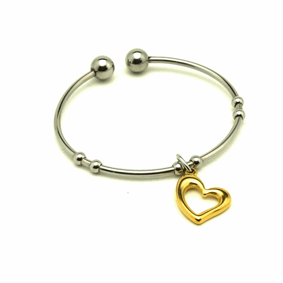 Picture of Charm Bangle Stainless Steel Gold Plating