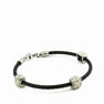 Picture of Black Cable Bracelet Cuff Stainless Steel