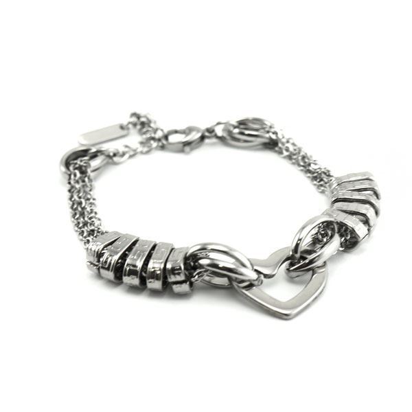 Picture of Woman Heart Bracelet Stainless Steel