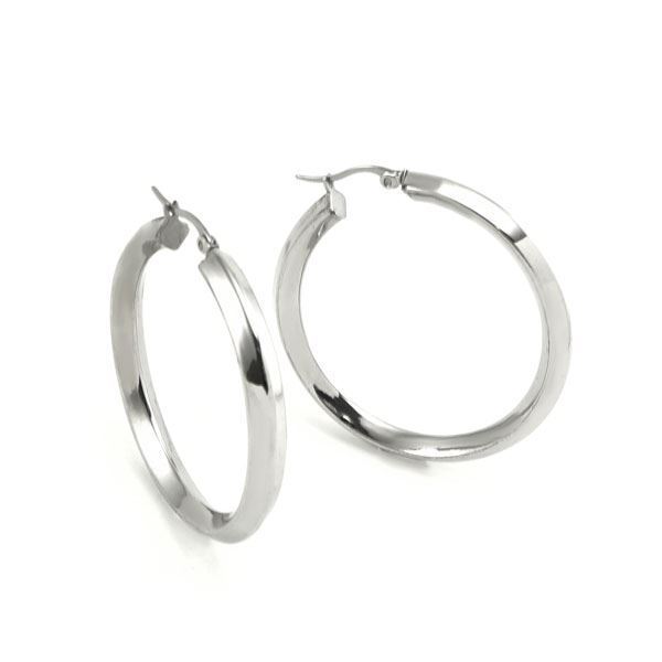 Picture of Hoop Earrings  Stainless Steel High Polished