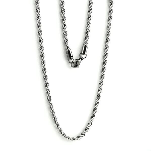 Picture of Stainless Steel Rope Chain Necklace 30"