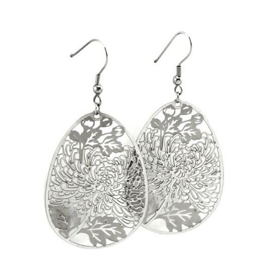 Picture of Dangling Earrings Stainless Steel Polished