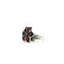 Picture of Women Red Flower Ring Stainless Steel