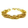 Picture of MIS Gold Plating Interlaced Bracelet Stainless Steel