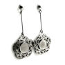Picture of Dangling Flower Earrings Stainless Steel