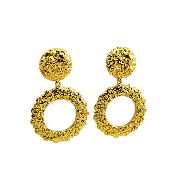 Picture of Dangling Earrings Gold Plating Stainless Steel