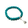 Picture of Handmade Blue Howlite Beads Bracelet With Charm