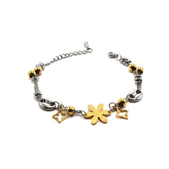 Picture of Woman Flower Bracelet Stainless Steel 