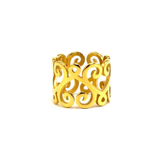 https://www.misjewelry.com |Gold Plating Stainless Steel Ring