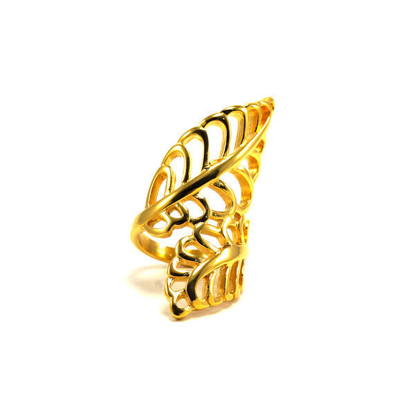 Picture of MIS Gold Leaf Stainless Steel Ring