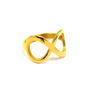Picture of Stainless Steel Gold Plating Infinity Ring