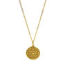 Picture of ANFLO Gold Coin Heart Necklace Stainless Steel 
