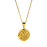 Picture of ANFLO Gold Coin Angel Necklace Stainless Steel