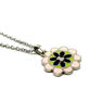 Picture of Flower Enamel Pendant Stainless Steel Necklace