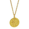 Picture of Medallion Flower Necklace Stainless Steel Gold Plating