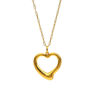 Picture of Heart Necklace Gold Plating Stainless Steel